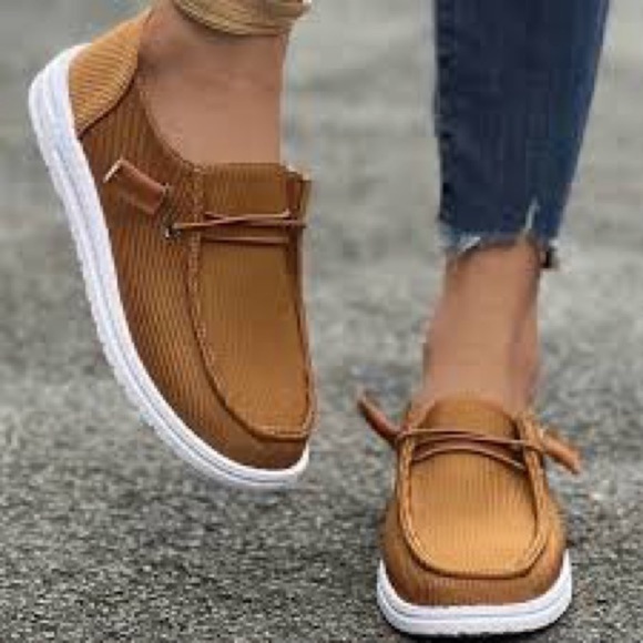 Shoes - Kayak Cognac Corduroy Slip On Shoes EU 39/ US 8.5